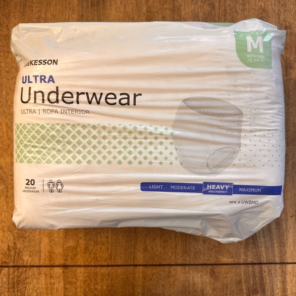 McKesson Adult‎ Disposable Pull On Underwear Diapers L Heavy Absorbency 20 Ct